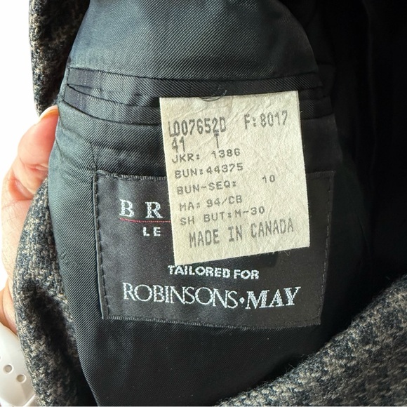 Robinson May Men's Houndstooth Blazer Size 41 - Picture 3 of 7